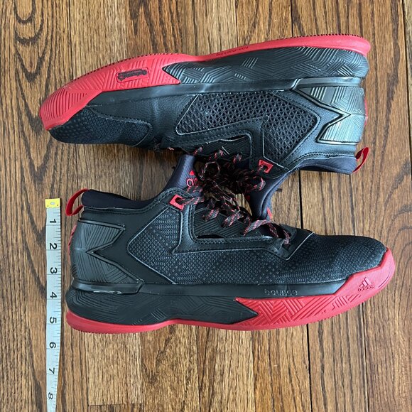 ADIDAS DAMIAN LILLARD 2 Black Red F37124 Men's Size 8.5 - Picture 5 of 12
